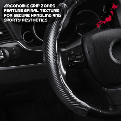 Black Samurai Segmented Steering Wheel Cover for Toyota RAV4 2019 - Current (XA50)