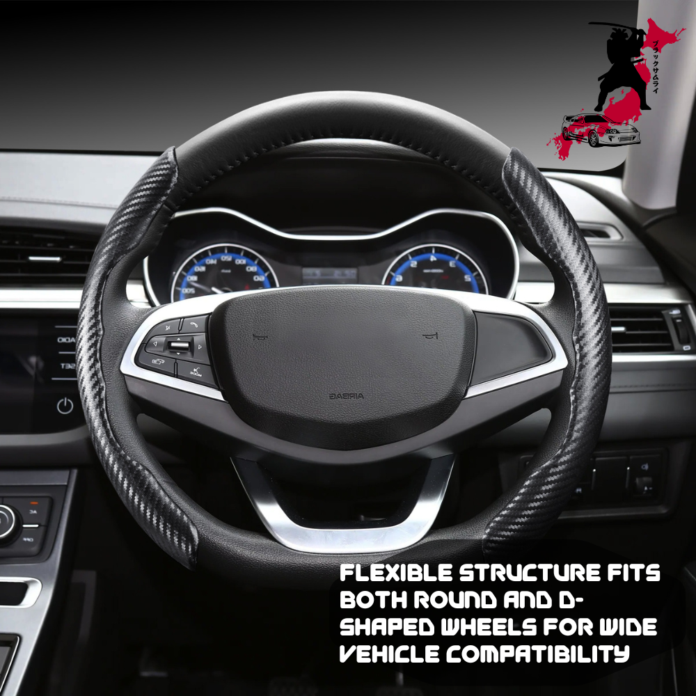 Black Samurai Segmented Steering Wheel Cover for Toyota Hilux Extra Cab 2015 - Current