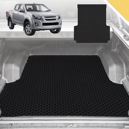 Outback GT 6D Pro Ute Tub Mat for Isuzu D-Max Crew Cab RG 2020-Current (with Spray on Liner or no Liner) - Black