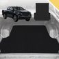 Outback GT 6D Pro Ute Tub Mat for Mazda BT-50 Dual Cab (UP UR) 2011-2020 (with Factory Plastic tub Liner)- Black