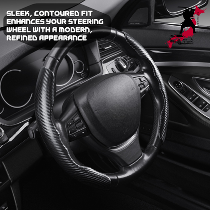 Black Samurai Segmented Steering Wheel Cover for Land Rover Range Rover Evoque 2010 - 2018 L538, L551