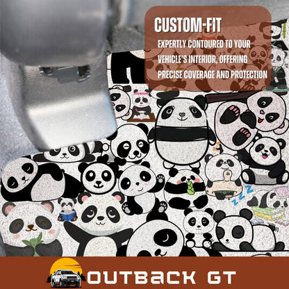 Panda Car Floor Mats for Nissan Navara Dual Cab (DX/D22 STR)1997-2018 Full Set | AU Made | Carpet RHD