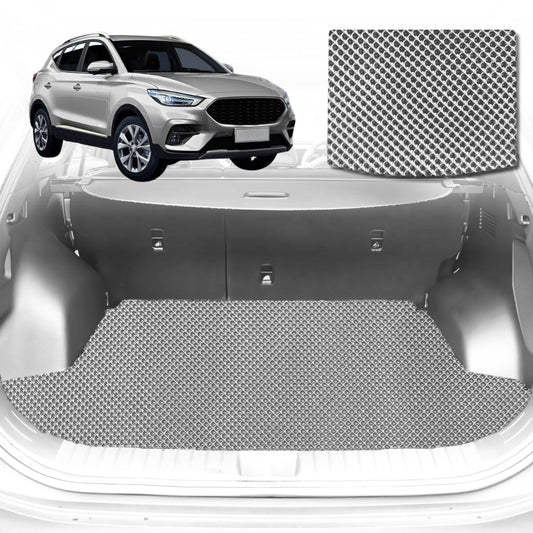 6D Diamond Car Boot Mat for MG ZS ZST 2017-Current-Cargo Mat-Grey-Outback GT