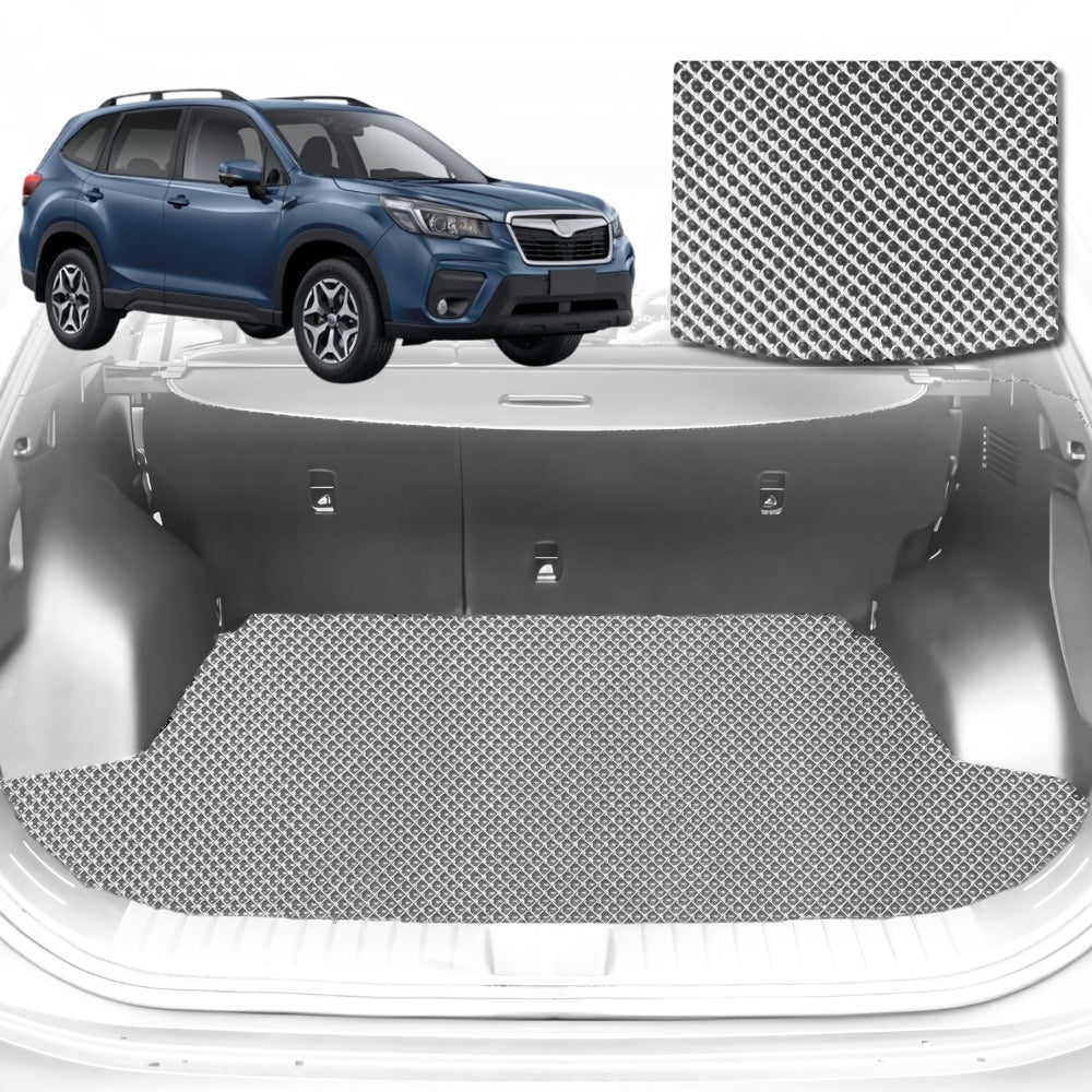6D Diamond Car Boot Mat for Subaru Forester (SK)2018-Current-Cargo Mat-Grey-Outback GT