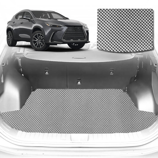 6D Diamond Car Boot Mat for All-new Lexus NX 2022-Current-Cargo Mat-Grey-Outback GT