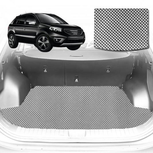 6D Diamond Car Boot Mat for Renault KOLEOS (HC)2016-Current-Cargo Mat-Grey-Outback GT