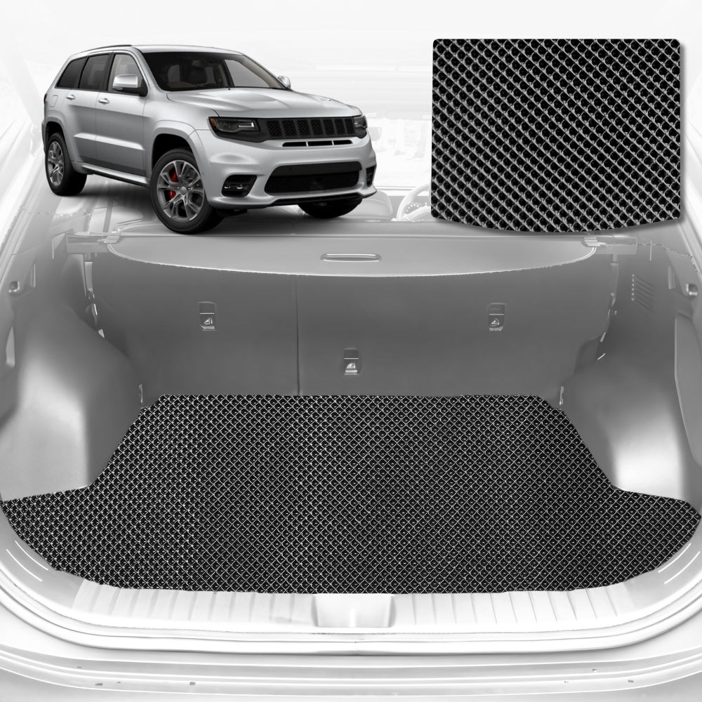 6D Diamond Car Boot Mat for Jeep Grand Cherokee (WK)2011-2021-Cargo Mat-Black-Outback GT