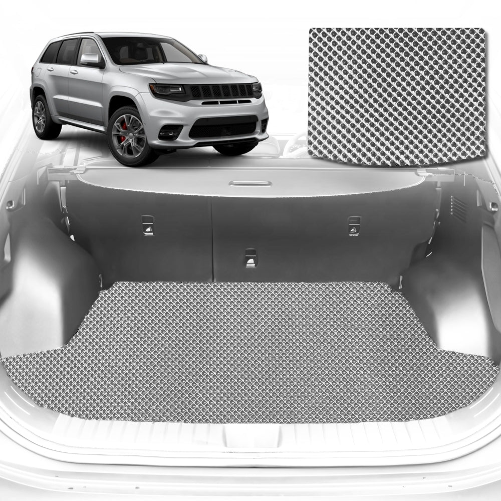 6D Diamond Car Boot Mat for Jeep Grand Cherokee (WK)2011-2021-Cargo Mat-Grey-Outback GT