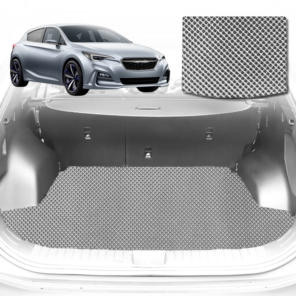 6D Diamond Car Boot Mat for Subaru Impreza G4, G52016-Current-Hatch-Cargo Mat-Grey-Outback GT