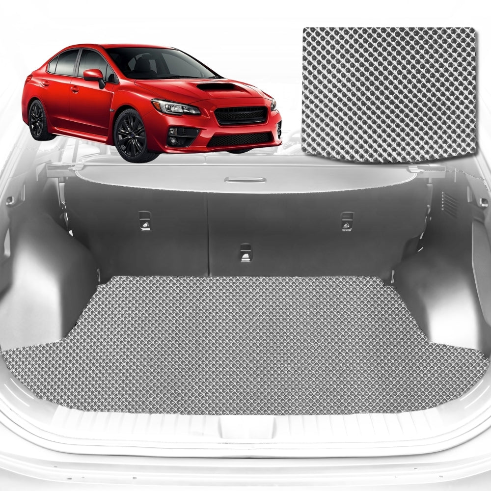 6D Diamond Car Boot Mat for Subaru WRX (Auto/Manual)2014-2021-Cargo Mat-Grey-Outback GT