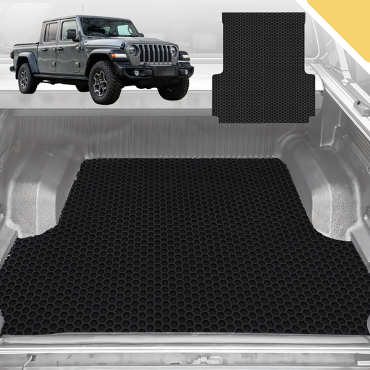 Outback GT 6D Pro Ute Tub Mat for Jeep Gladiator JT 2020-Current (With Spray On Liner or No Liner)Easy Clean  - Black
