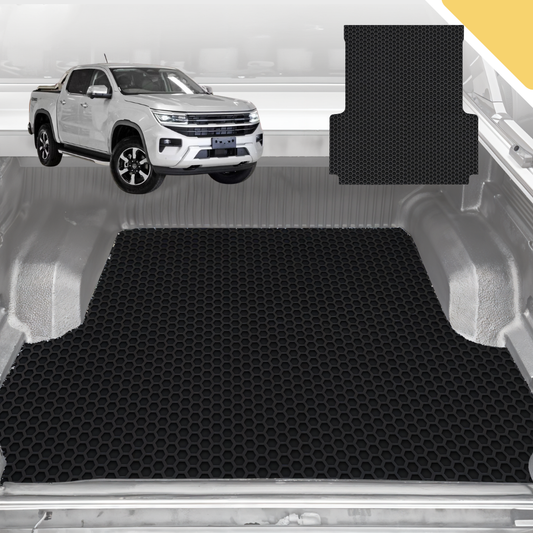 Outback GT 6D Pro Ute Tub Mat for Volkswagen Amarok Dual Cab 2H Facelift 2022-Current (with Spray on Liner or no Liner) - Black