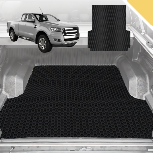 Outback GT 6D Pro Ute Tub Mat for Ford Ranger (PX Dual Cab Ute) 2012-2015 (with Spray on Liner or no Liner) - Black