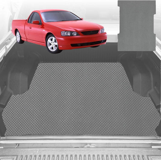 6D Diamond Ute Tub Mat for Ford Falcon Ute Single Cab (BA BF) 2002-2008 - Grey