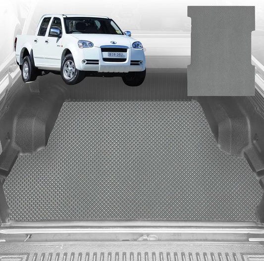 6D Diamond Ute Tub Mat for GWM Haval V240 Dual Cab (Wingle 5) 2011-2016 (with Spray On Liner or No Liner) - Grey