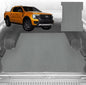 6D Diamond Ute Tub Mat for Ford Ranger Wildtrack Dual Cab 2022-Current (With Factory Plastic Tub Liner) - Grey