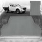 6D Diamond Ute Tub Mat for Mazda BT-50 (J97M) Dual Cab 2006-2011 (with Spray On Liner or No Liner) - Grey