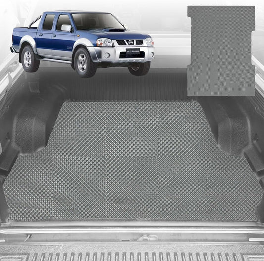 6D Diamond Ute Tub Mat for Nissan Navara Dual Cab (DX/D22 STR) 1997-2018 D22 - Custom Fit - Grey