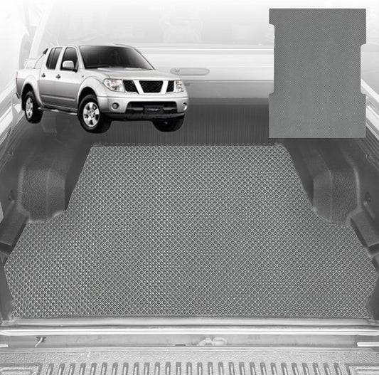 6D Diamond Ute Tub Mat for Nissan Navara Dual Cab (D40 ST/STX) 2005-2014 - Grey
