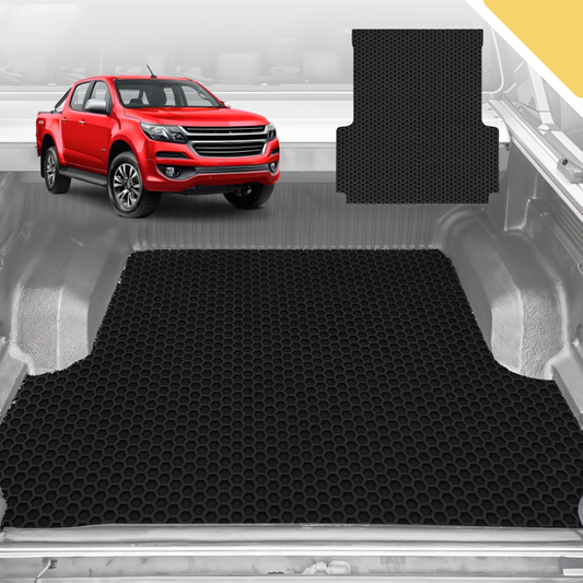 Outback GT 6D Pro Ute Tub Mat for Holden Colorado Ute Dual Cab VE, VF 2012-2016 (with Factory Plastic tub) - Black