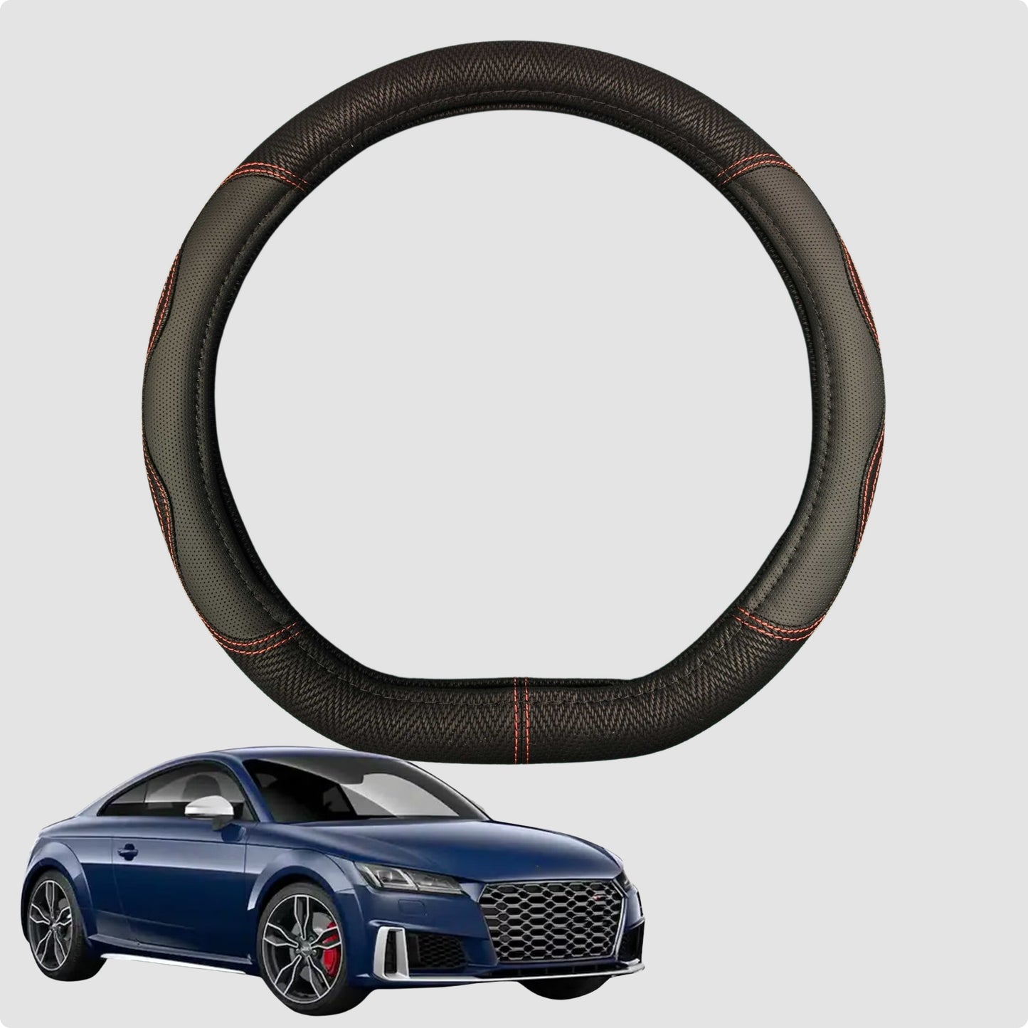 Steering Wheel Cover for Audi TT TTS TTRS 2014-Current (Coupe) 38CM | Circle
