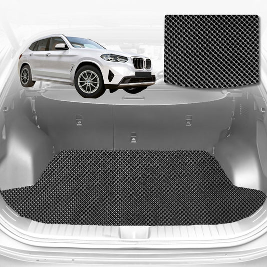 6D Diamond Car Boot Mat for BMW X3 (G01)2018-Current-Cargo Mat-Black-Outback GT