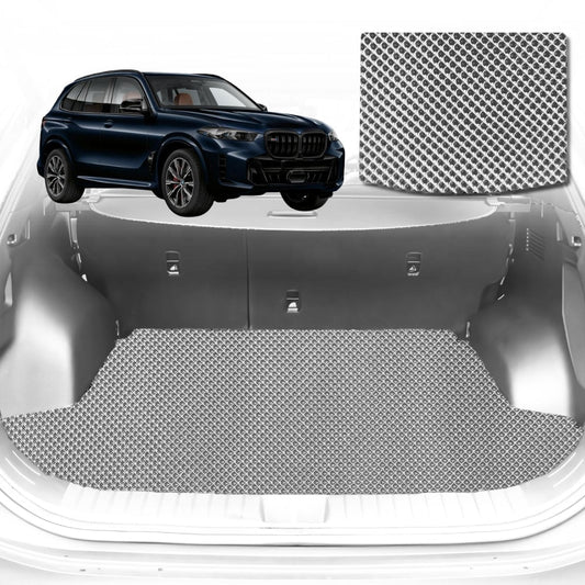 6D Diamond Car Boot Mat for BMW X5 (G05)2018-Current-Cargo Mat-Grey-Outback GT