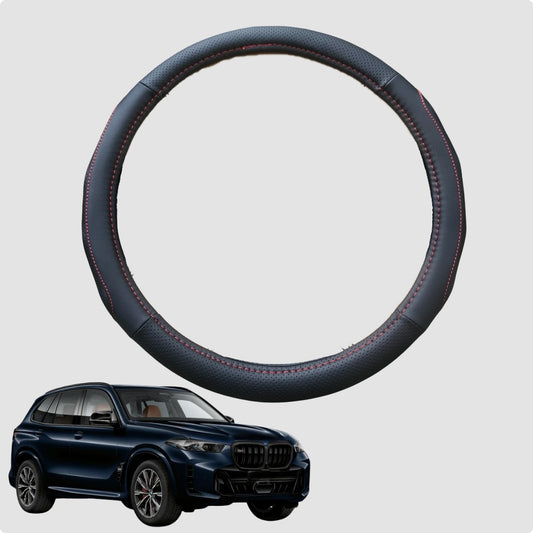 Steering Wheel Cover for BMW X5 2018-Current 38CM Leather | Circle