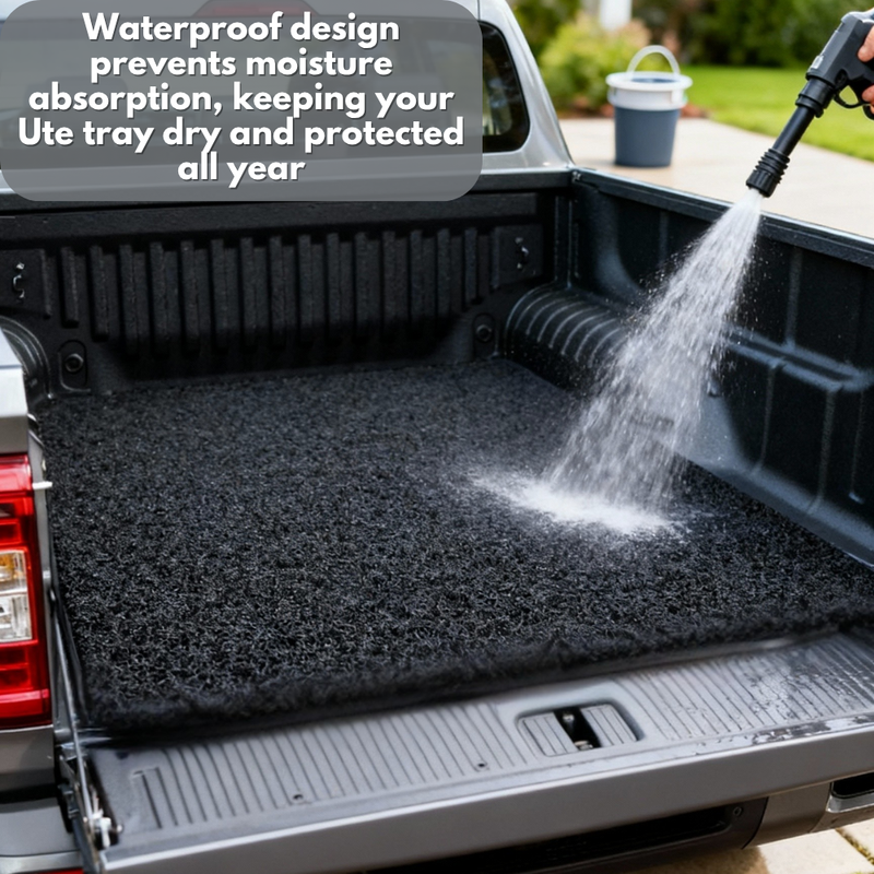 Honeycomb UTE Tub Mat Tray Liner for Mazda BT-50 Dual Cab 2011 - 2020 (UP UR) - Black