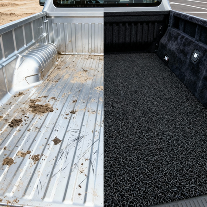 Honeycomb UTE Tub Mat Tray Liner for Ford Falcon 2002 - 2008 Ute Single Cab (BA BF) - Black