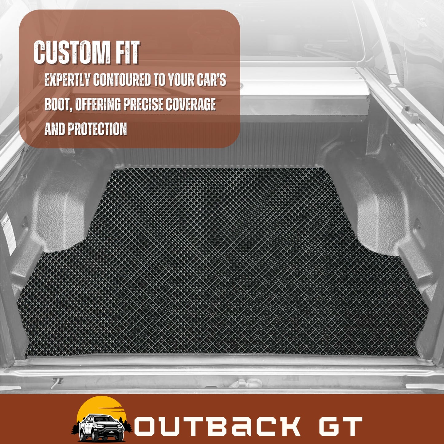 6D Diamond Ute Tub Mat for Ford Falcon Ute Single Cab (BA BF)2002-2008 | Heavy-Duty Durable Custom Made