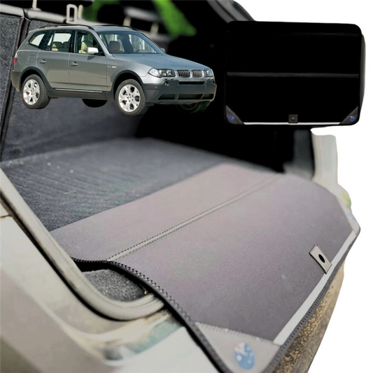 Rear Cargo Boot Bumper Protector for BMW X3 2003 - 2010 (E83) - XL (98 x 55) - Black