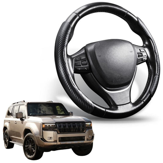 Segmented Steering Wheel Cover for Toyota LandCruiser Prado 2024 - Current (GX, GXL, VX, Altitude, Kakadu)