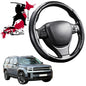 Black Samurai Segmented Steering Wheel Cover for Hyundai Santa Fe Hybrid 2024 - Current (7 Seater)