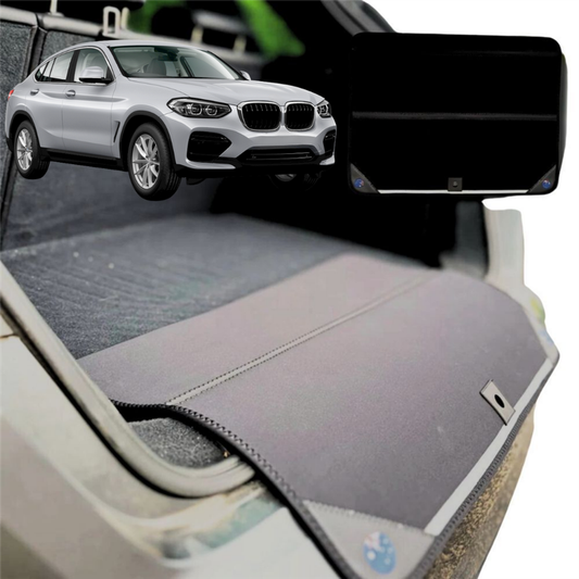 Rear Cargo Boot Bumper Protector for BMW X4 2018 - Current (G02) - XL (98 x 55) - Black