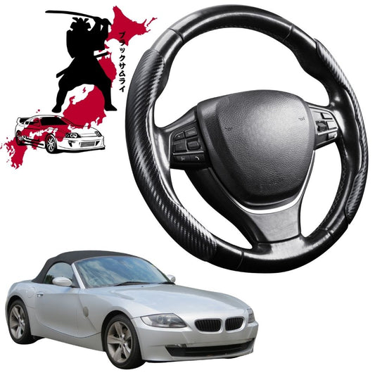 Black Samurai Segmented Steering Wheel Cover for BMW Z4 Roadster 2002 - 2008 (E85 E86)