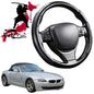 Black Samurai Segmented Steering Wheel Cover for BMW Z4 Roadster 2002 - 2008 (E85 E86)