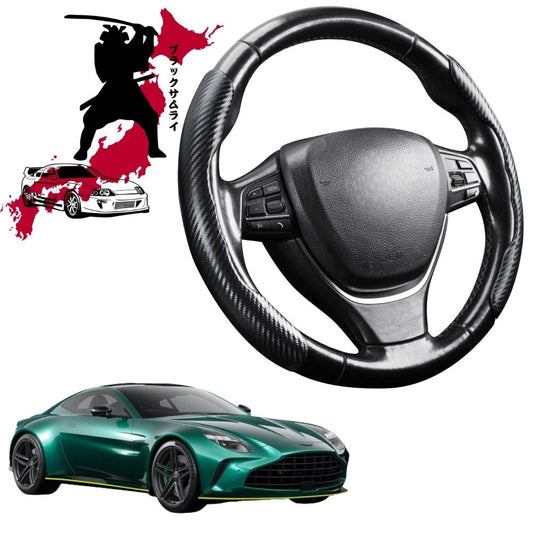 Black Samurai Segmented Steering Wheel Cover for Aston Martin Vantage 2018 - Current