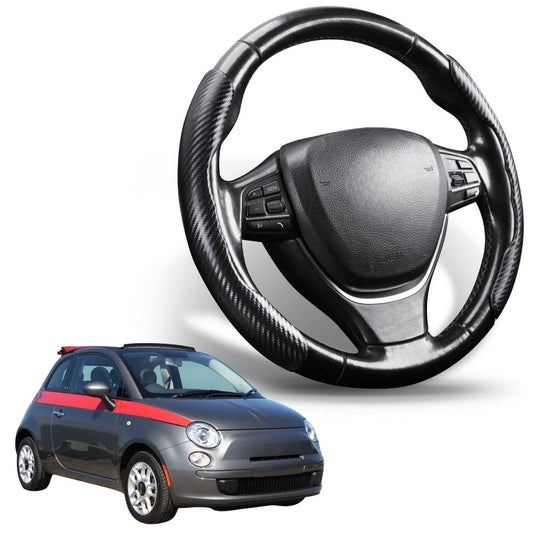 Segmented Steering Wheel Cover for FIAT 500 500c 2007 - 2012