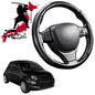 Black Samurai Segmented Steering Wheel Cover for FIAT 500 500c 2013 - 2021