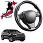 Black Samurai Segmented Steering Wheel Cover for Ford Endura 2018 - 2020 CA