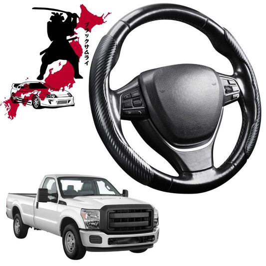 Black Samurai Segmented Steering Wheel Cover for Ford F-250 2011 - 2016