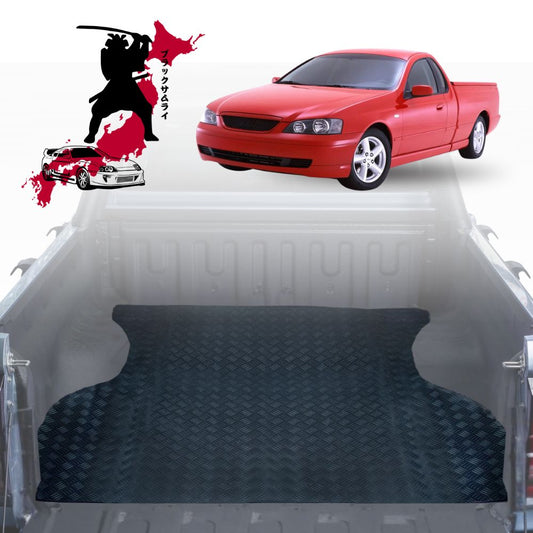 Black Samurai UTE Tub Mat Tray Liner for Ford Falcon 2002 - 2008 Ute Single Cab (BA BF)