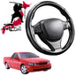 Black Samurai Segmented Steering Wheel Cover for Ford Falcon 2002 - 2008 Ute Single Cab (BA BF)