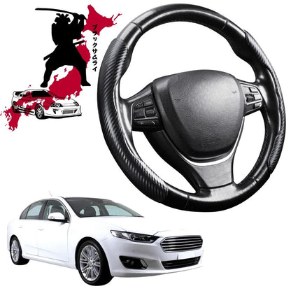 Black Samurai Segmented Steering Wheel Cover for Ford Falcon 2014 - 2016 (FGX)