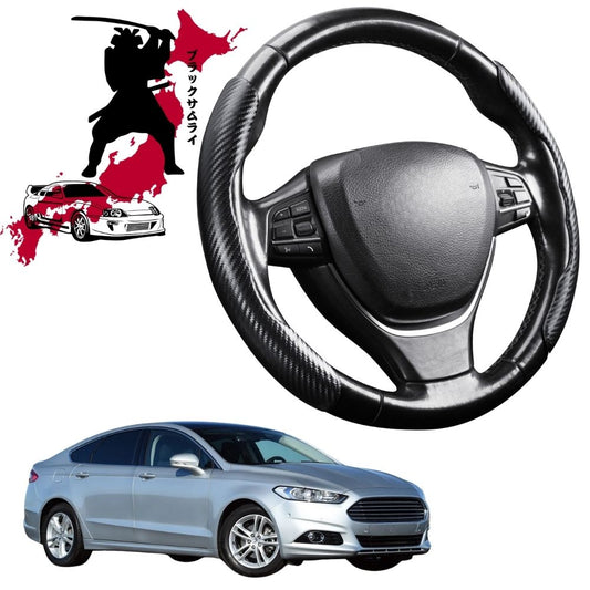 Black Samurai Segmented Steering Wheel Cover for Ford Mondeo 2012 - 2015 (MK4)
