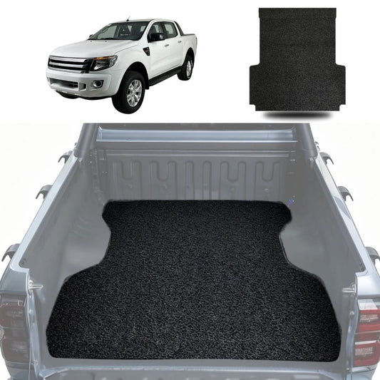 Honeycomb UTE Tub Mat Tray Liner for Ford Ranger 2012 - 2015 (PX Dual Cab Ute) - Black