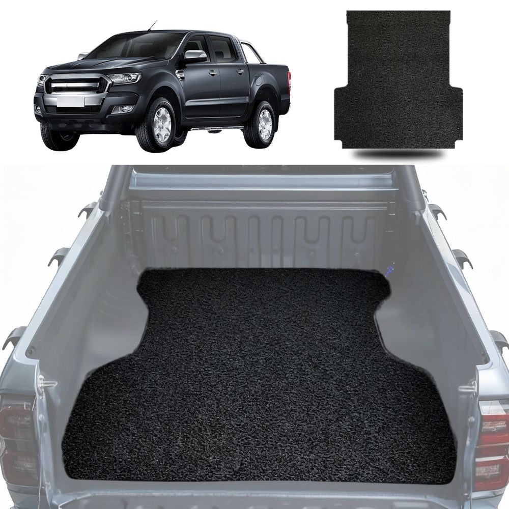 Honeycomb UTE Tub Mat Tray Liner for Ford Ranger 2015 - 2018 (PX2 Dual Cab Ute) - Black
