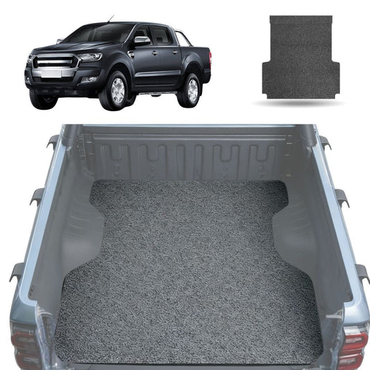 Honeycomb UTE Tub Mat Tray Liner for Ford Ranger 2015 - 2018 (PX2 Dual Cab Ute) - Grey