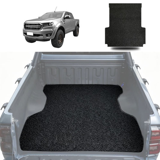 Honeycomb UTE Tub Mat Tray Liner for Ford Ranger 2018 - 2022 (PX3 Dual Cab Ute) - Black